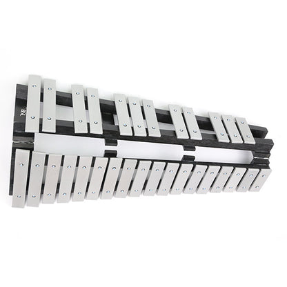 BSL 30 Note Foldable Glockenspiel Vibraphone Xylophone Bell Aluminium Bar Music Instrument With Bag and Mallet