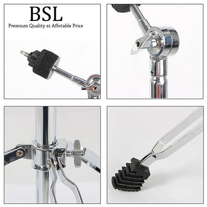 BSL G300 Adjustable Cymbals Stand Straight Foldable Double Braced Heavy Duty Lightweight