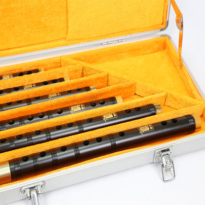 BSL 6 Piece Chinese Bamboo Flute Set Professional Key C D E F G A With Aluminium Case