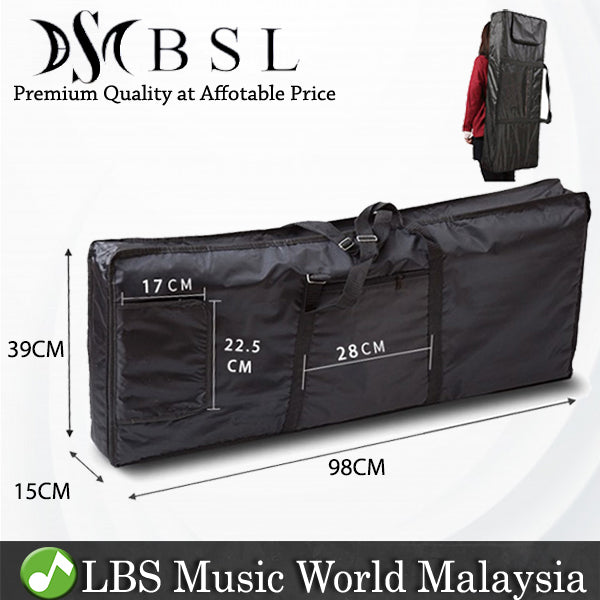 BSL 61 Key Piano Bag Keyboard Bagpack 5mm Padded Bag Piano Case Music Keyboard Bag