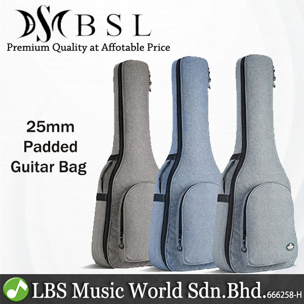 BSL 25mm Extra Padded Guitar Bag for Acoustic and Classical Guitar
