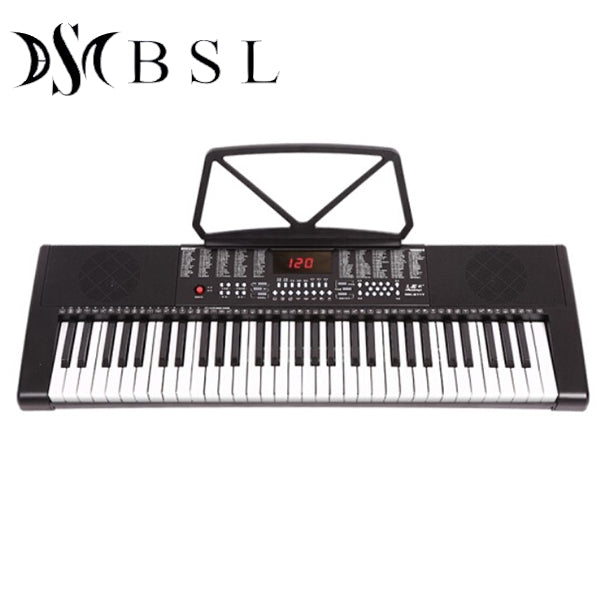 BSL M-1 61 Key Self Learning Portable Keyboard Organ Electronic Music Digital Piano with Stand (M1)