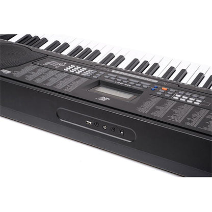 BSL M-2USB 61 Key Self Learning USB Electronic Music Piano Keyboard with Stand and Dust Cover (M2 M2USB)