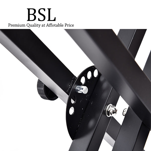 BSL Q-2X Double X Adjustable Keyboard Stand Heavy Duty Electric Organ Digital Piano Stand with Q-50 (Q2X Q50)