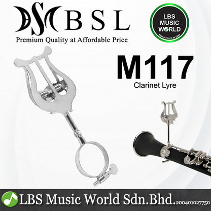 BSL M117 Marching Metal Ring Music Clip Sheet Holder Clarinet Lyre