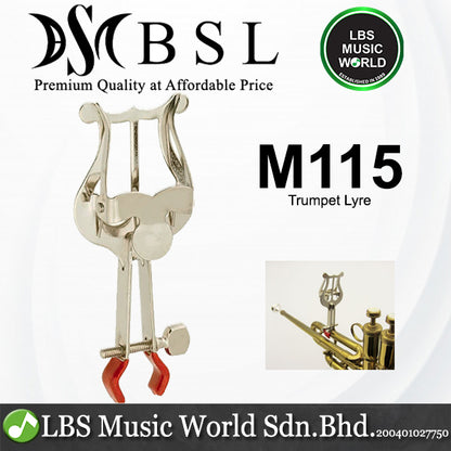 BSL M115 Metal Marching Clip Sheet Holder Trumpet Lyre