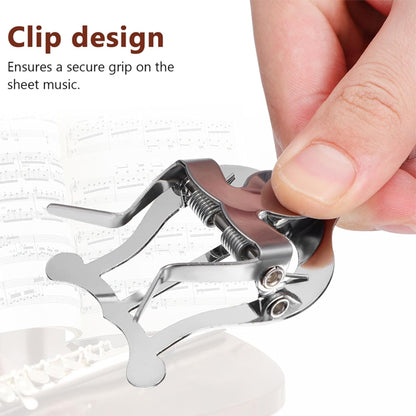 BSL M117 Marching Metal Ring Music Clip Sheet Holder Clarinet Lyre