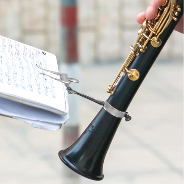 BSL M117 Marching Metal Ring Music Clip Sheet Holder Clarinet Lyre
