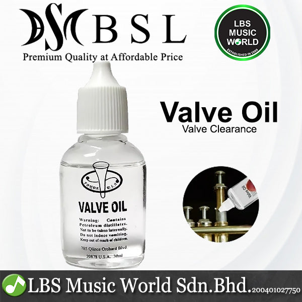 BSL Valve Oil Rotary Light Smooth Bearing for Brass Wind Instruments (Trumpet, Horn, Euphonium & Tuba)