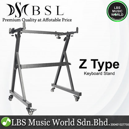 BSL Z Type Folding Z Adjustable Heavy Duty Keyboard Stand for 61, 71 and 88 Keys