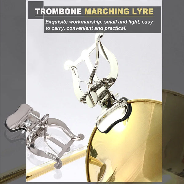 BSL M122 Metal Marching Clip Sheet Holder Trombone Lyre