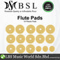 BSL Flute Pads Set 16 Pieces Soft Pad Replacement Set for Flute