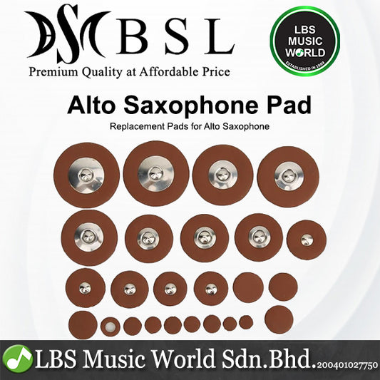 BSL Saxophone Pad 25 Pieces Replacement for Alto Saxophone (25pcs)