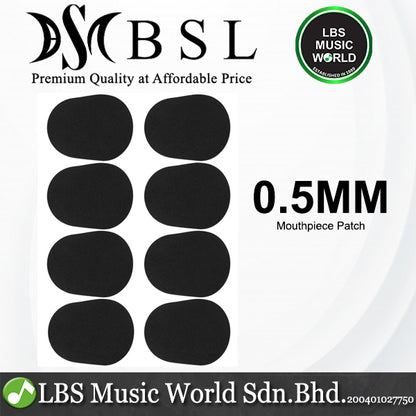 BSL Mouthpiece Patch 0.3mm 0.5mm for Woodwind Saxophone Clarinet 8 Pieces