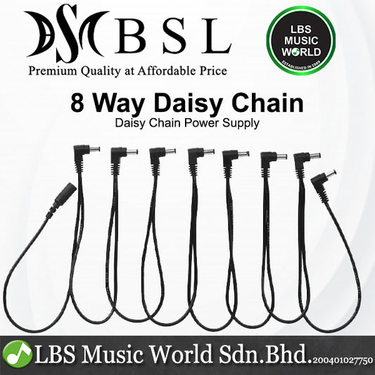 BSL 8 Way Daisy Chain Power Cable Connector for Guitar Effect Pedal