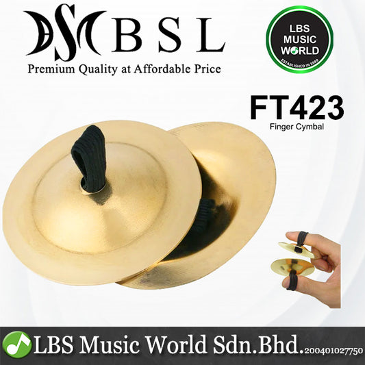BSL FT423 Finger Cymbal Musical Percussion Instrument for All Ages