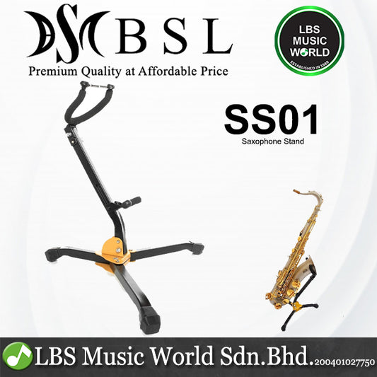 BSL SS01 Foldable Stable Metal Tripod Stand for Alto and Tenor Saxophone
