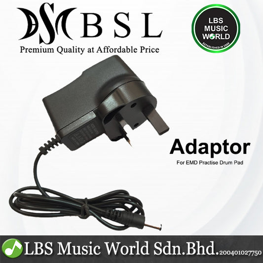 BSL Power Adaptor 9V Suitable for EDM Practice Drum Pad and Small Electronic Equipment
