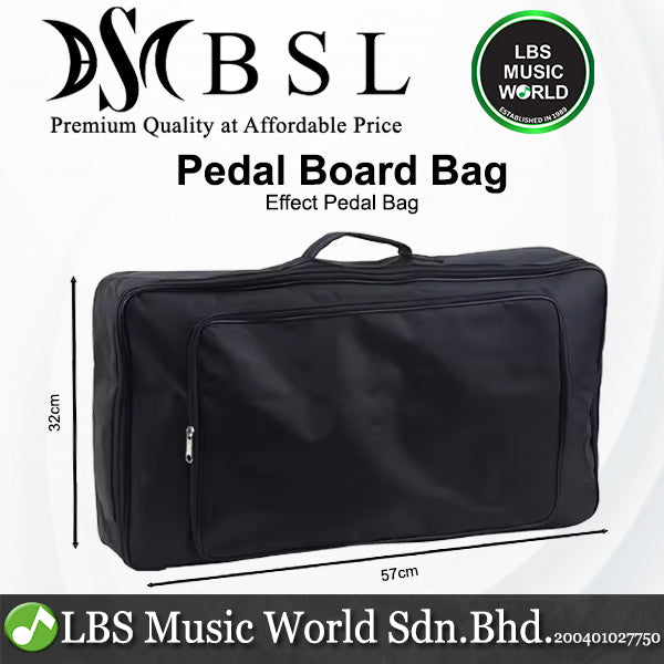BSL Universal Pedal Effect Board Carry Gig Bag Lightweight for Effect Pedal Cables Adaptor