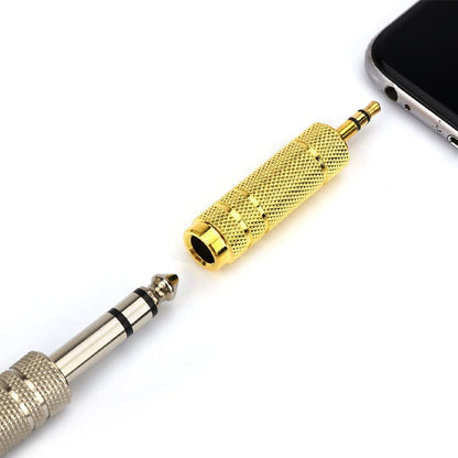BSL Audio Jack Convertor 6.5mm Big to 3.5mm Small Gold for Instrument Digital Piano Device
