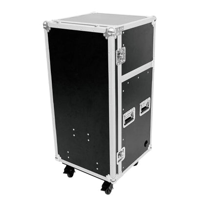 BSL 12 16 with 4U Mixer Mount Cabinet Workstation Rack for Audio Equipment (124U 164U 12 4U 16 4U)