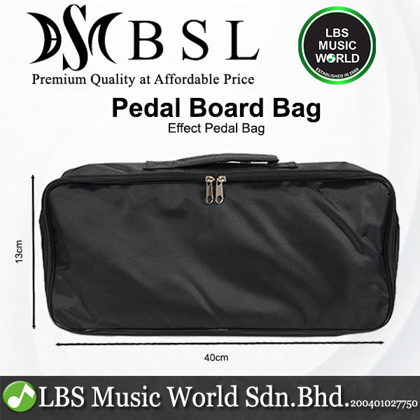 BSL Universal Pedal Effect Board Carry Gig Bag Lightweight for Effect Pedal Cables Adaptor