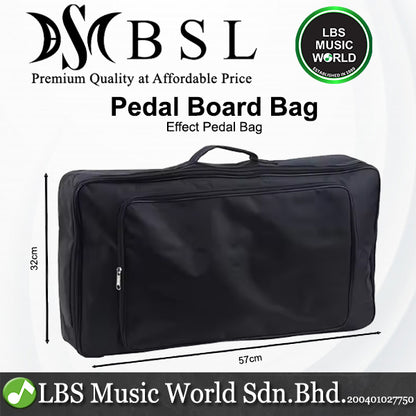 BSL Universal Pedal Effect Board Carry Gig Bag Lightweight for Effect Pedal Cables Adaptor