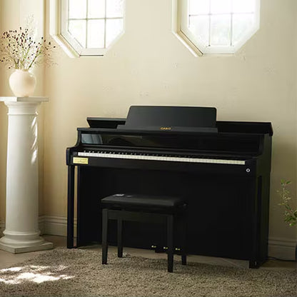 Casio AP-750 Celviano Digital Upright Piano with Bench - Black