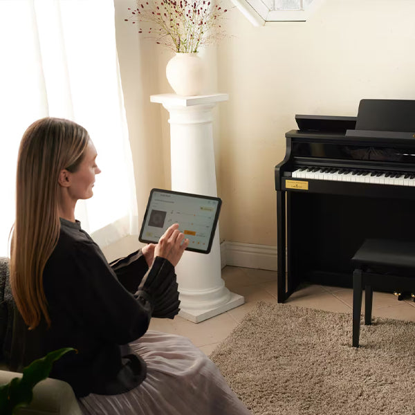 Casio AP-750 Celviano Digital Upright Piano with Bench - Black