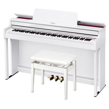Casio AP-550 Celviano Digital Upright Piano with Bench - Black | White | Brown