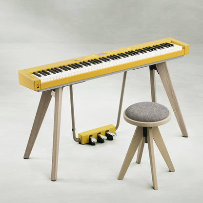 Casio CC-7 High Grade Natural Wood Light Stool with Seat Cushion For Piano (CC-7LT CC-7DK)