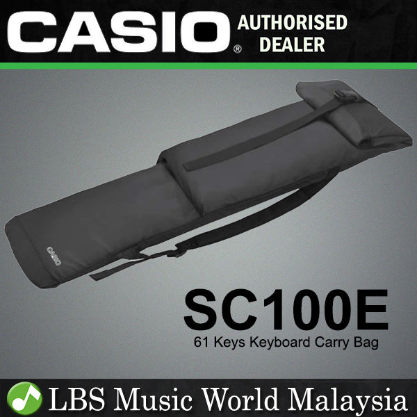 Casio SC100E 61 Keys Keyboard Carry Roll Top Padded Bag Backpack fir CT-S and LK-S Keyboard