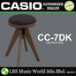 Casio CC-7 High Grade Natural Wood Light Stool with Seat Cushion For Piano (CC-7LT CC-7DK)