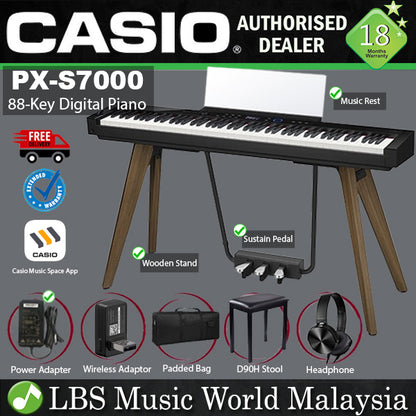 Casio PX-S7000 88 Key Digital Piano Keyboard Full Package with Bluetooth (PXS7000 PX S7000)