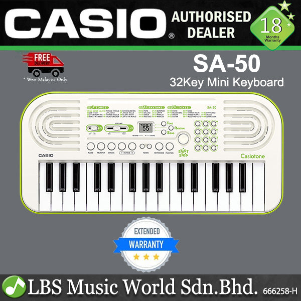 Casio SA-50 32 Key Portable Mini Keyboard Electronic Piano (SA50 SA 50)
