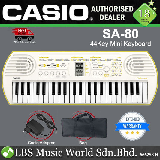 Casio SA-80 | SA-81 44 Key Casiotone Portable Mini Keyboard Electronic Piano (SA80 SA81)