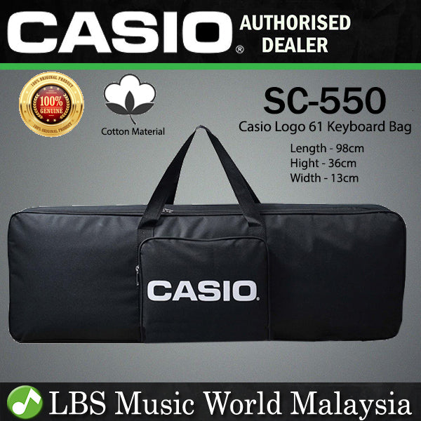 Casio SC-550 61 Keys Keyboard Bag Padded Soft Carry Case with Pocket (SC550 SC 550)