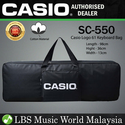 Casio SC-550 61 Keys Keyboard Bag Padded Soft Carry Case with Pocket (SC550 SC 550)