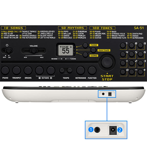 Casio SA-51 32 Key Portable Mini Keyboard Electronic Piano (SA51 SA 51)