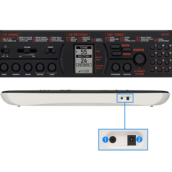 Casio SA-80 | SA-81 44 Key Casiotone Portable Mini Keyboard Electronic Piano (SA80 SA81)