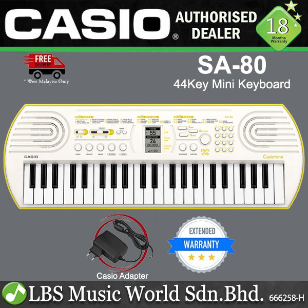 Casio SA-80 | SA-81 44 Key Casiotone Portable Mini Keyboard Electronic Piano (SA80 SA81)