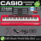Casio CT-S200 61 Key Casiotone Electric Keyboard Basic Package Music Piano Red (CTS200 CT S200 CTS 200)