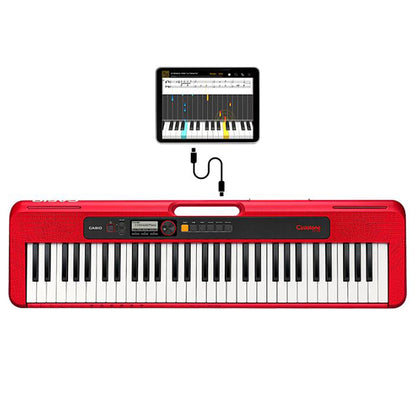 Casio CT-S200 61 Key Casiotone Electric Keyboard Basic Package Music Piano Red (CTS200 CT S200 CTS 200)