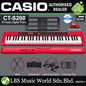 Casio CT-S200 61 Key Casiotone Electric Keyboard Intermediate Package Music Piano Red (CTS200 CT S200 CTS 200)