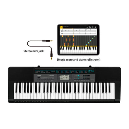 Casio CTK-2550 61 Key Portable Keyboard Electric Music Piano Package with Stand and Headphone (CTK2550 CTK 2550)