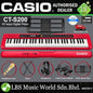 Casio CT-S200 61 Key Casiotone Electric Keyboard Full Package Music Piano Red (CTS200 CT S200 CTS 200)