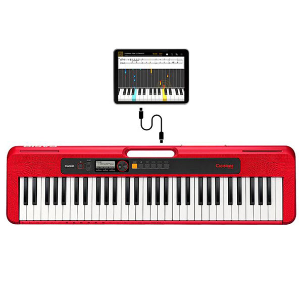 Casio CT-S200 61 Key Casiotone Electric Keyboard Full Package Music Piano Red (CTS200 CT S200 CTS 200)