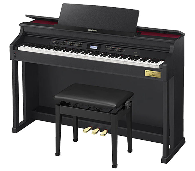 Casio AP-710 Celviano Digital Upright Piano with Bench - Black (AP710 AP 710)