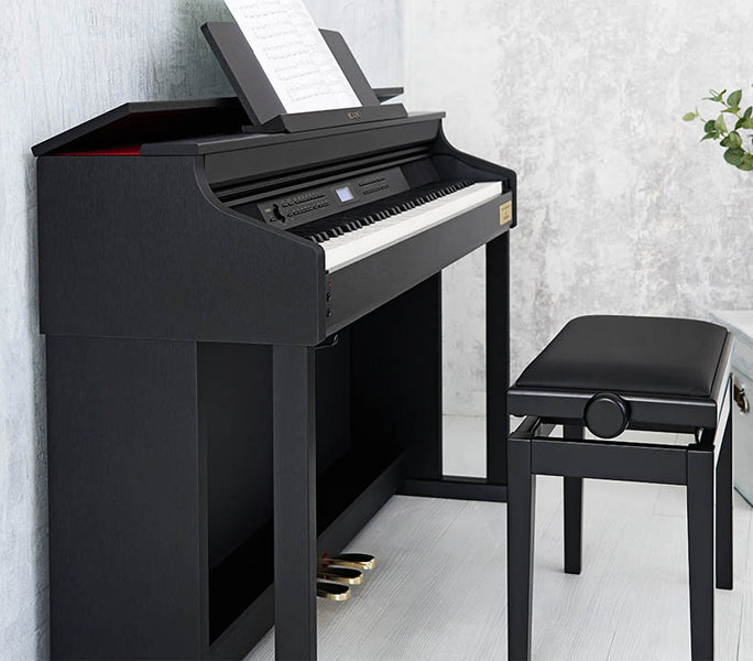 Casio AP-710 Celviano Digital Upright Piano with Bench - Black (AP710 AP 710)