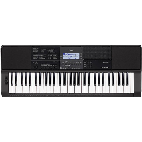 Casio CT-X800 61 Key Portable Keyboard Electronic Piano Basic Package (CTX800 CTX 800)